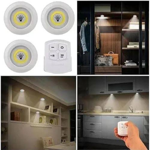 Rechargeable 3 LED Cabinet Light with Remote Control_img_1