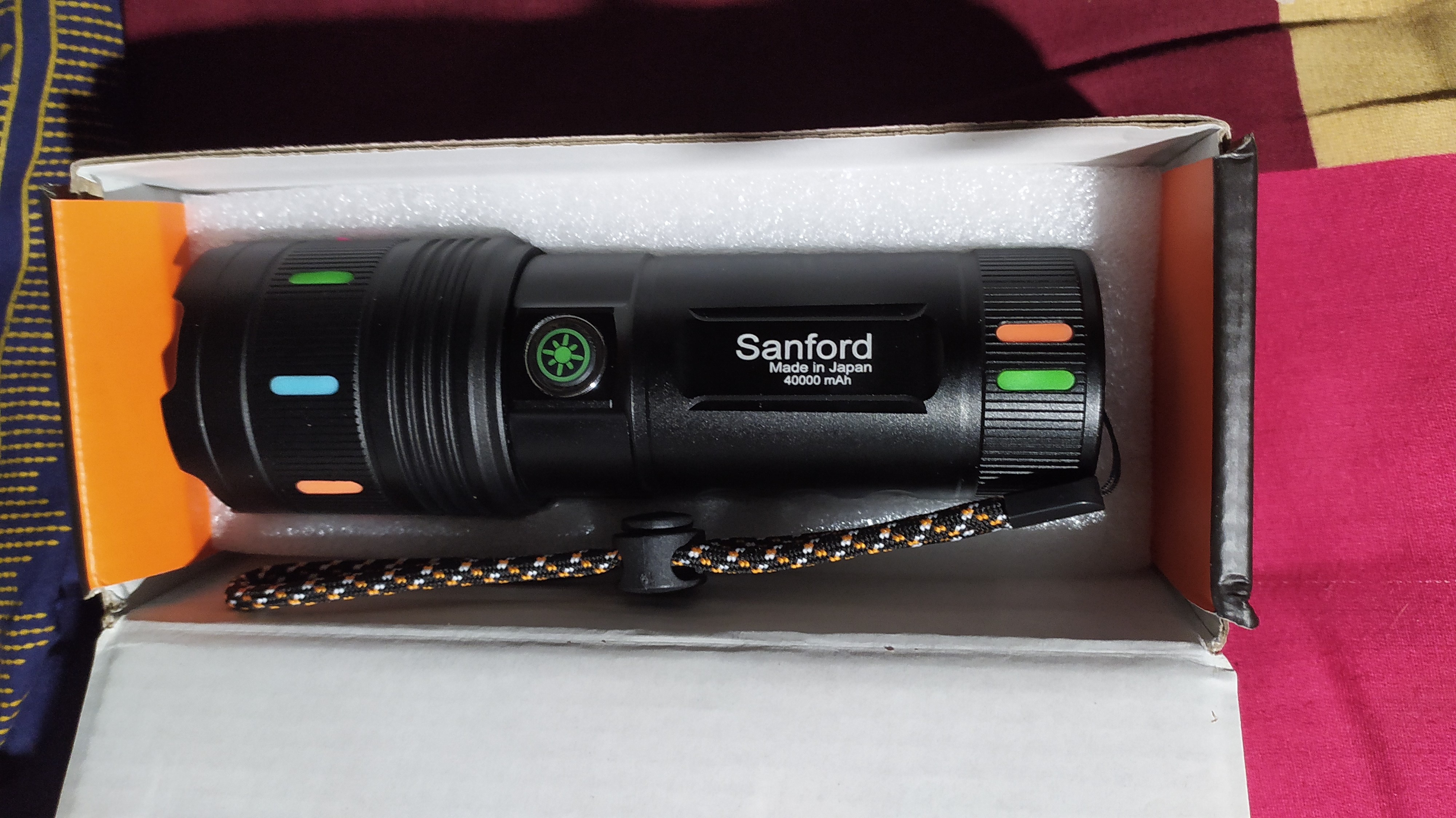 Sanford High Power Super Bright Flashlight – Slide Zoom White Laser LED Edition_img_3