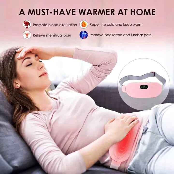 Heating Pad women Period Pain Cramp Relief Belt -Portable Menstrual Heating Pad_img_3