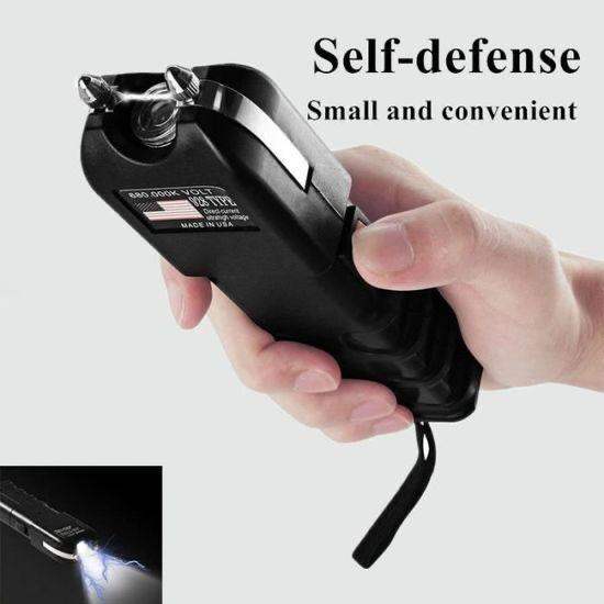 928 High-Voltage Stun Gun Big with LED Flashlight, Rechargeable light_img_3