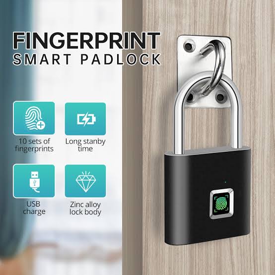 Smart Fingerprint Padlock – USB Rechargeable Portable Anti-Theft Lockvisit_img_2