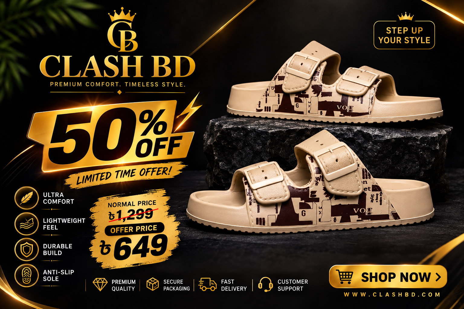China imported double-buckle EVA rubber slide sandal_img_0