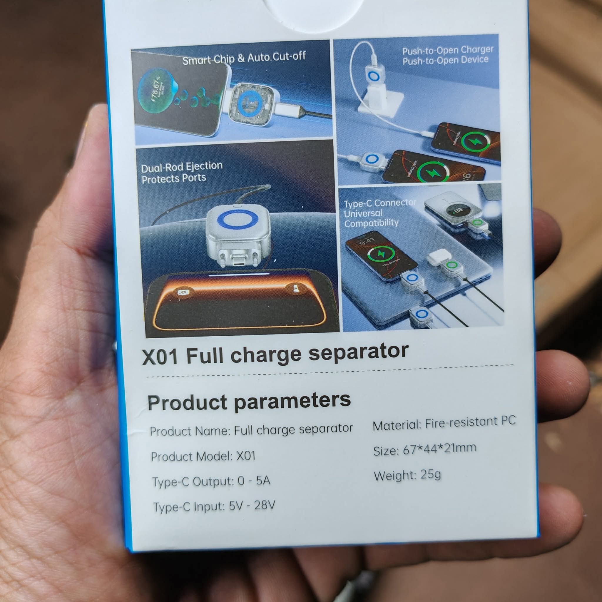 X01 140W Smart Auto Eject USB-C Fast Charging Separator ( Non Brand)_img_3