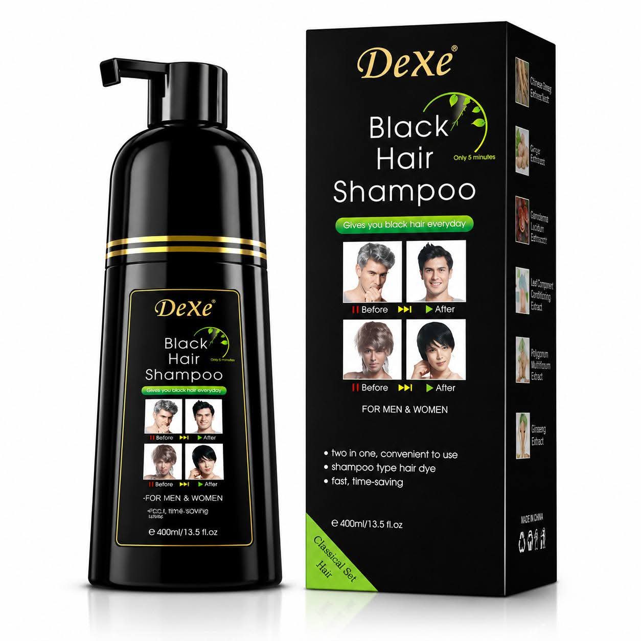 Dexe Black Hair Shampoo 400ml_img_0