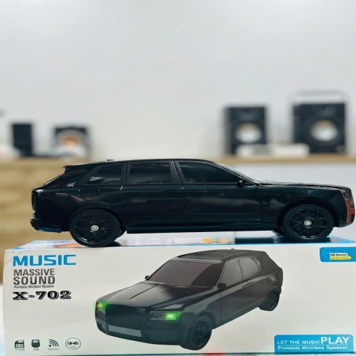 MUSIC MASSIVE SOUND X-702 Car Shape Portable Wireless Bluetooth Speaker with TWS & USB Support_img_1