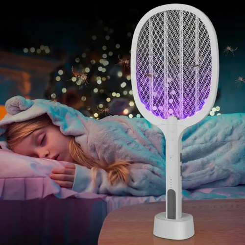 WEDASI (WD-959) Rechargeable Dual Use Electric Mosquito Racket Mosquito Swatter with LED and Stand_img_0