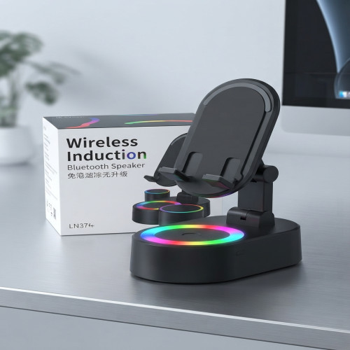 Wireless Induction Charging Bluetooth Speaker with RGB Light and Phone Stand (ZJ-016)_img_1