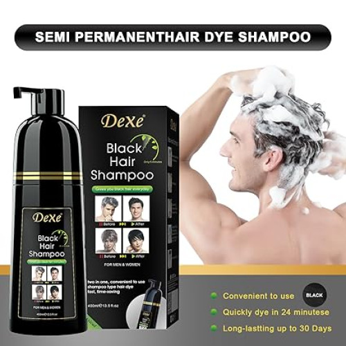 Dexe Black Hair Shampoo 400ml_img_1