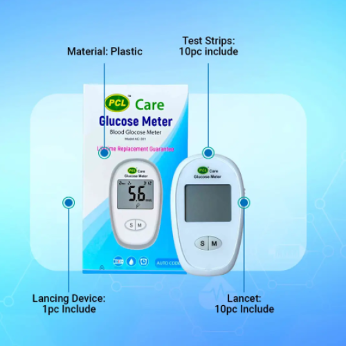 PCL Care Glucose Meter with 10 Strip, specifically model (AC-301)_img_0