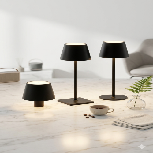 Modern Cordless LED Table Lamp – Rechargeable USB Touch Control Atmosphere Light