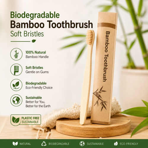 Biodegradable Bamboo Toothbrush – Eco-Friendly Natural Toothbrush_img_0