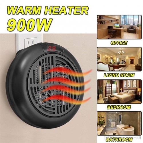 900W Portable Electric Warm Air Heater with remote Control_img_1