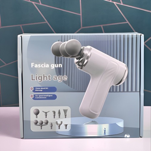 3-Head Fascia Gun Light Age/Deep Tissue Massage Gun_img_1