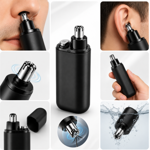 ROZIA Electric Nose Hair Trimmer – Compact and Portable Grooming Tool_img_1