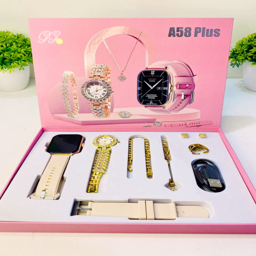 A58 Plus Smartwatch 2.02 Inch Big Screen Magnetic Charging Bracelet Heart Rate Band Sports Smart Watch With Jewelry For Women_img_0