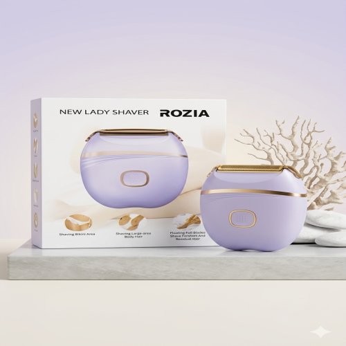 ROZIA Electric Lady Shaver – Versatile Hair Removal for Bikini Area and Body_img_1