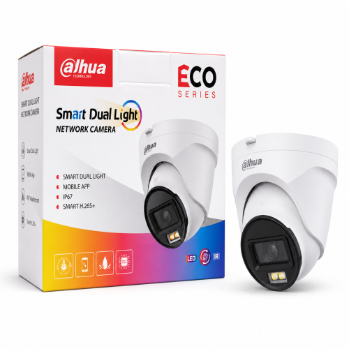 Dahua Smart Dual Light Eco Series IP67 Network Security | Smart H.265+ CCTV Camera_img_1