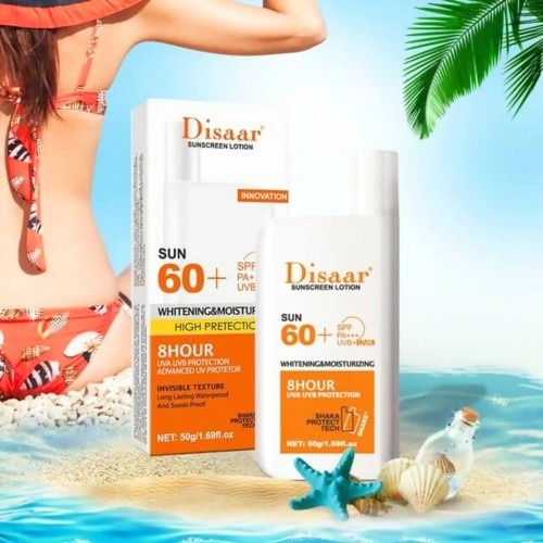 Disaar Sun 60+ SPF Whitening & Moisturizing Sunscreen Lotion 50gm_img_0