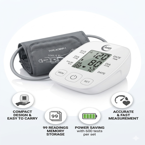 Portable Automatic Upper Arm Blood Pressure Monitor - MB Model B07 PET_img_1