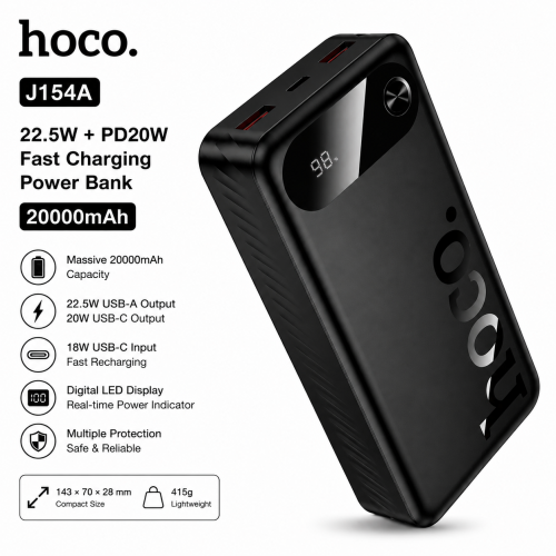 Hoco J154a 22.5w+PD20w 20000mah Powerbank_img_0