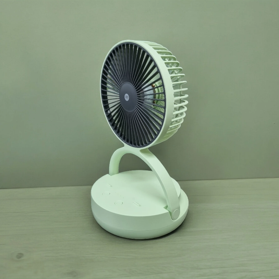 Dp-7637 Rechargeable Automatic Rotating Mini Table Desk Fan_img_3
