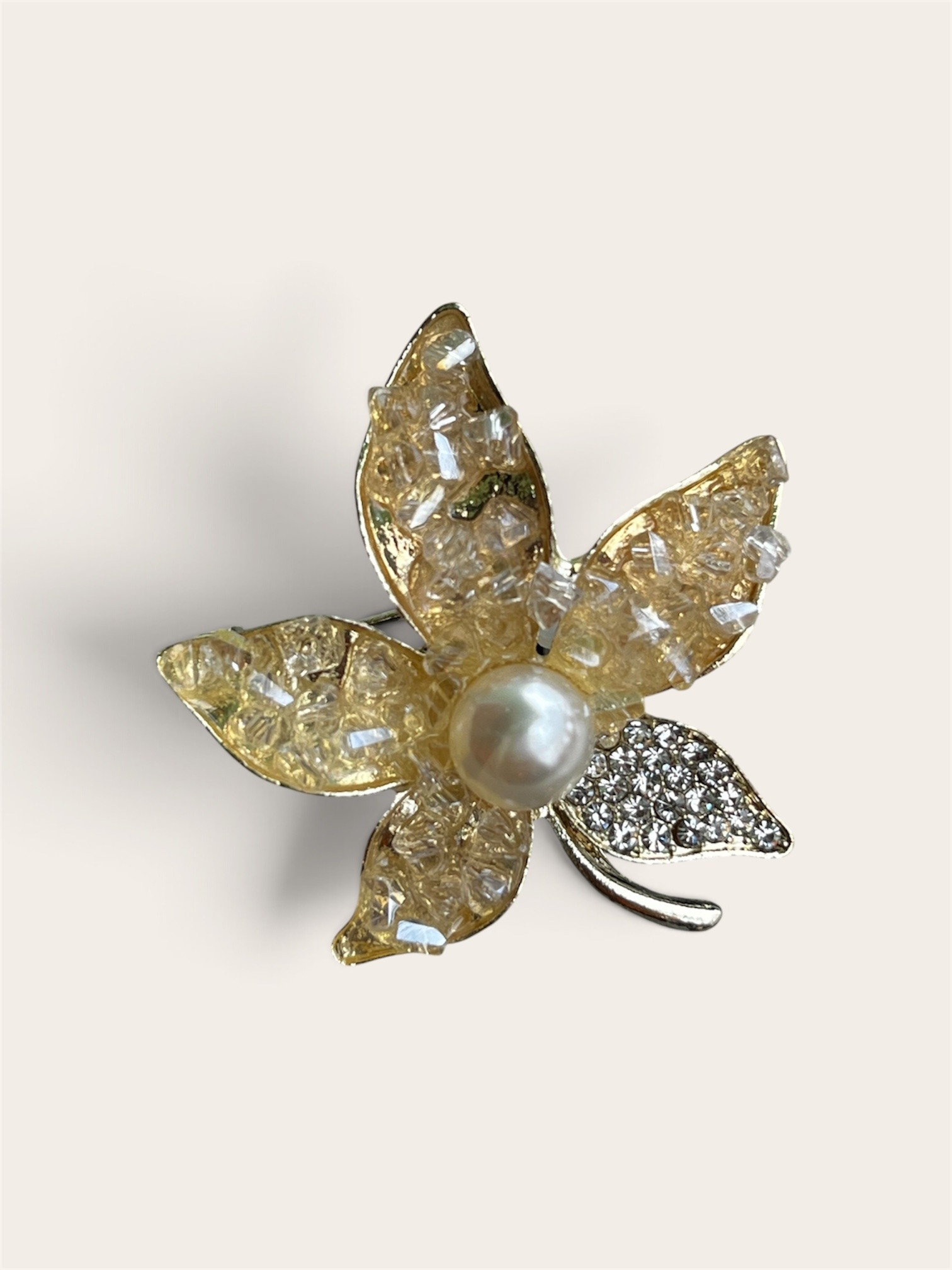 Century Leaf Pearl Brooch_img_3