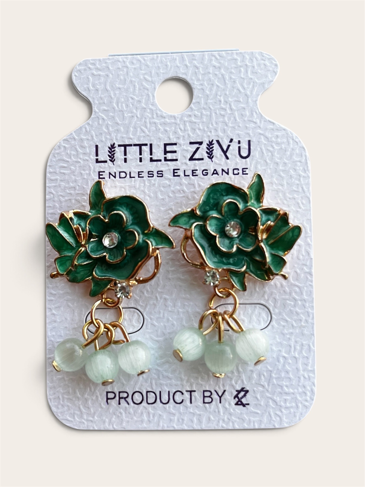 Floral Enamel Bead Earrings_img_0