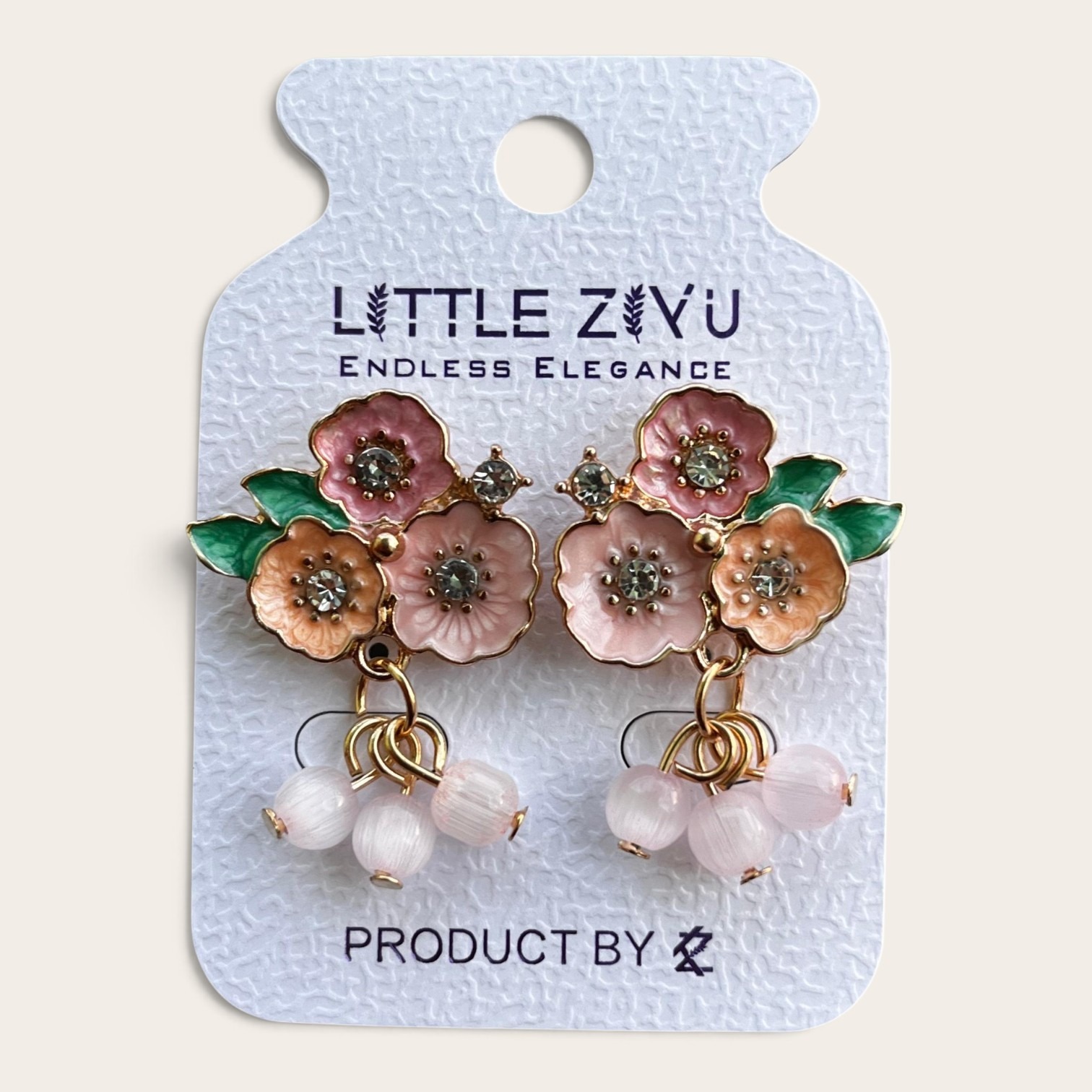 Floral Enamel Bead Earrings_img_2