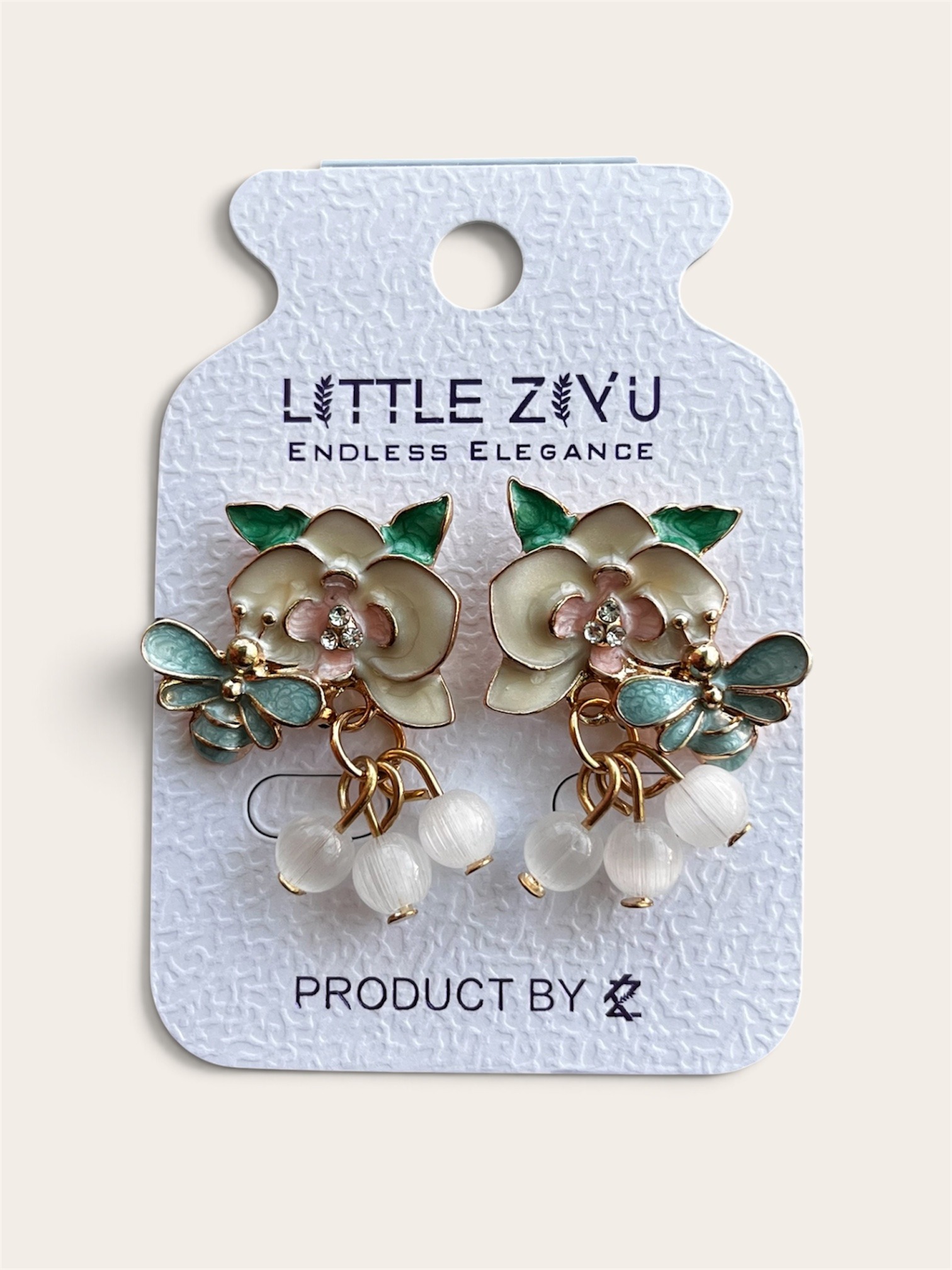 Floral Enamel Bead Earrings_img_4