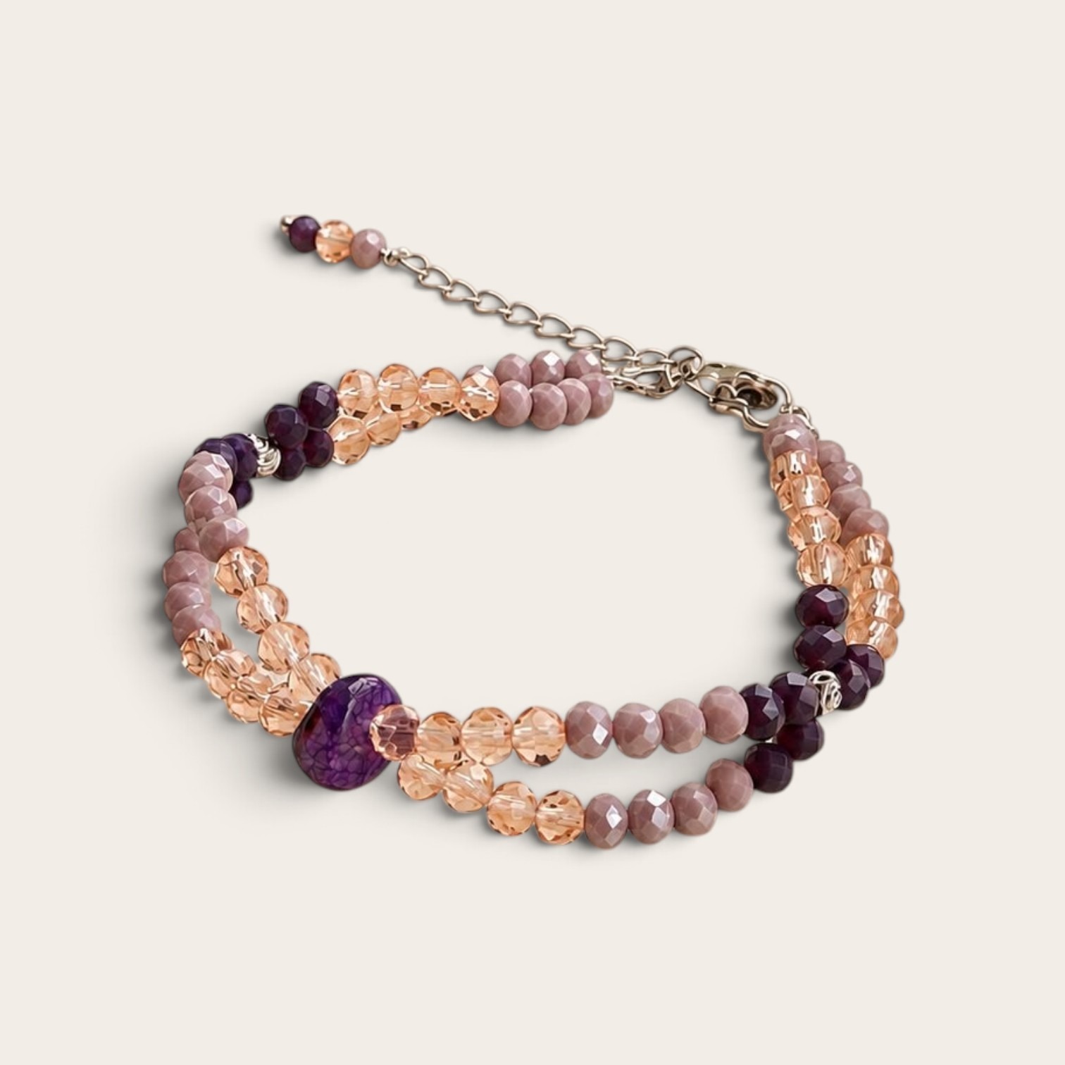 Purple Blush Beaded Bracelet_img_0
