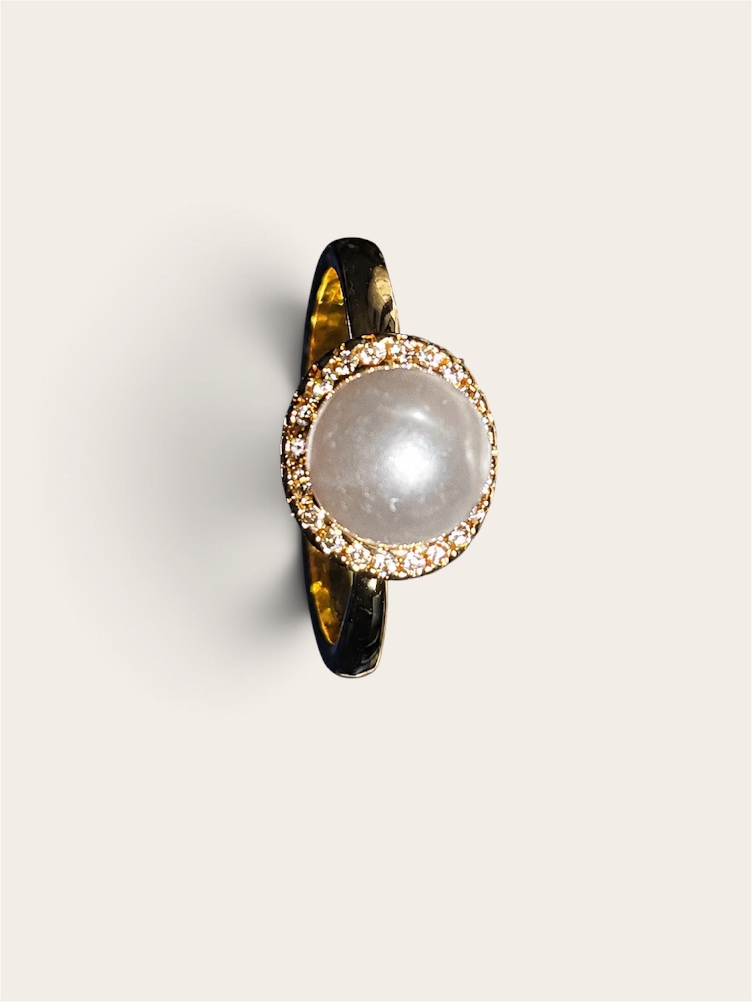 Pearl Halo Single-Layer Ring_img_3