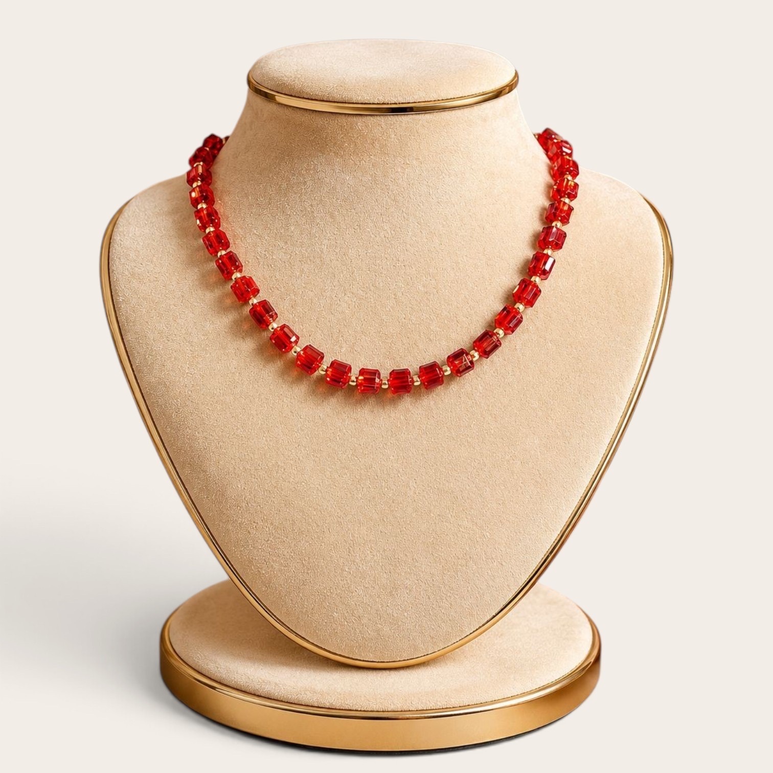 Sparkling Cube Stone Party Necklace_img_0