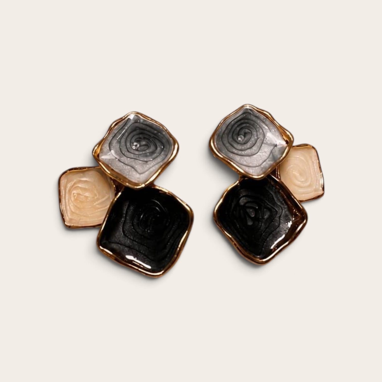 Trio Square Abstract Earrings_img_0