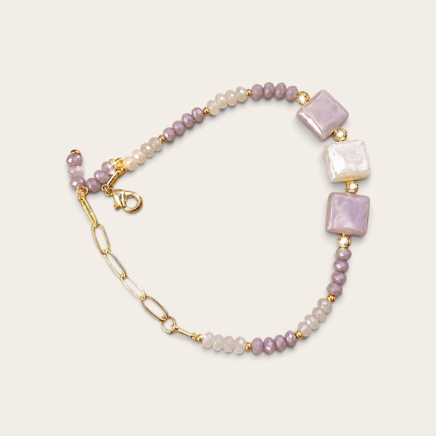 Dusty Lilac Pearl Bracelet