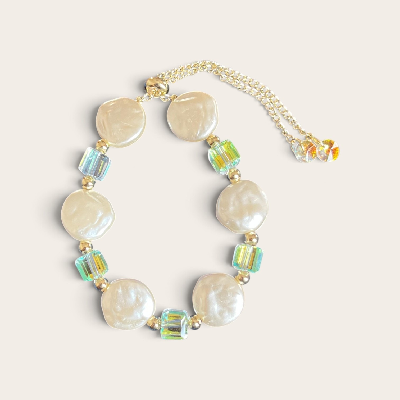 Flat Bead & Sparkle Bracelet_img_1