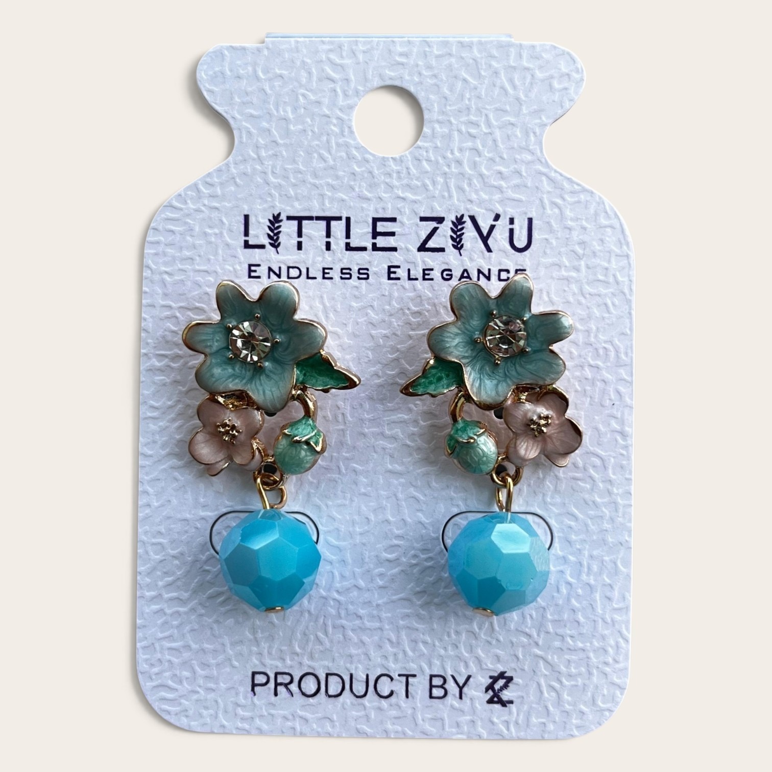 Floral Enamel Bead Earrings_img_1
