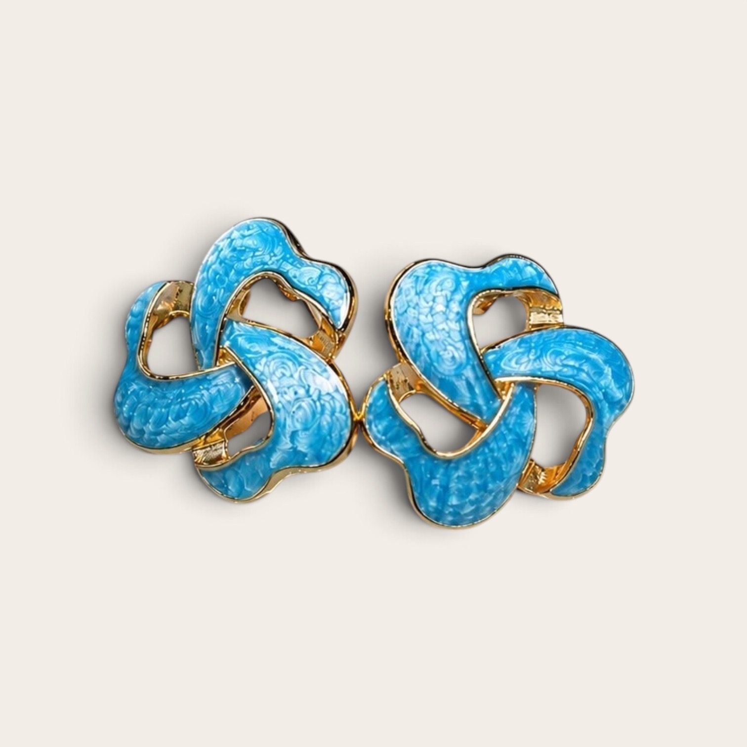 Abstract Spiral Statement Earrings_img_0
