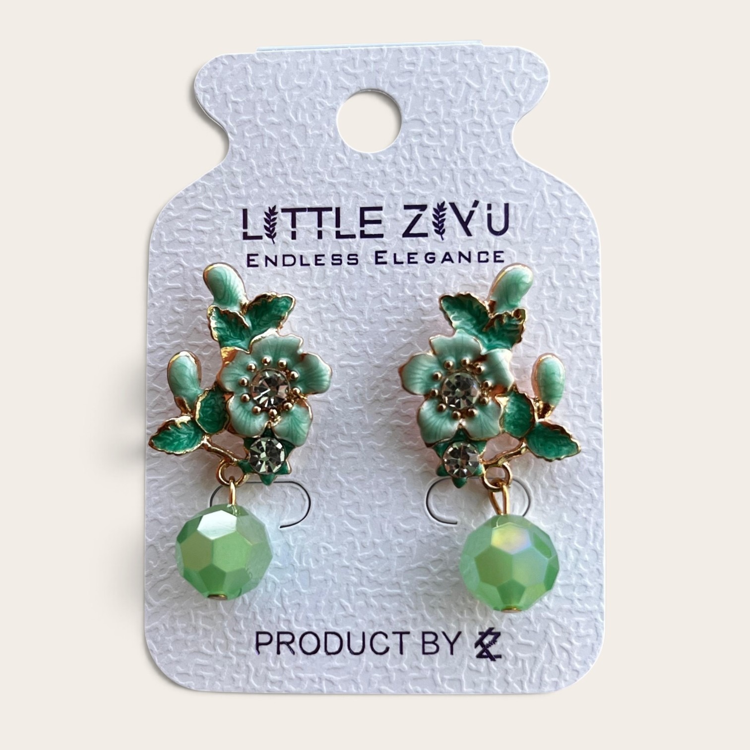 Floral Enamel Bead Earrings_img_3