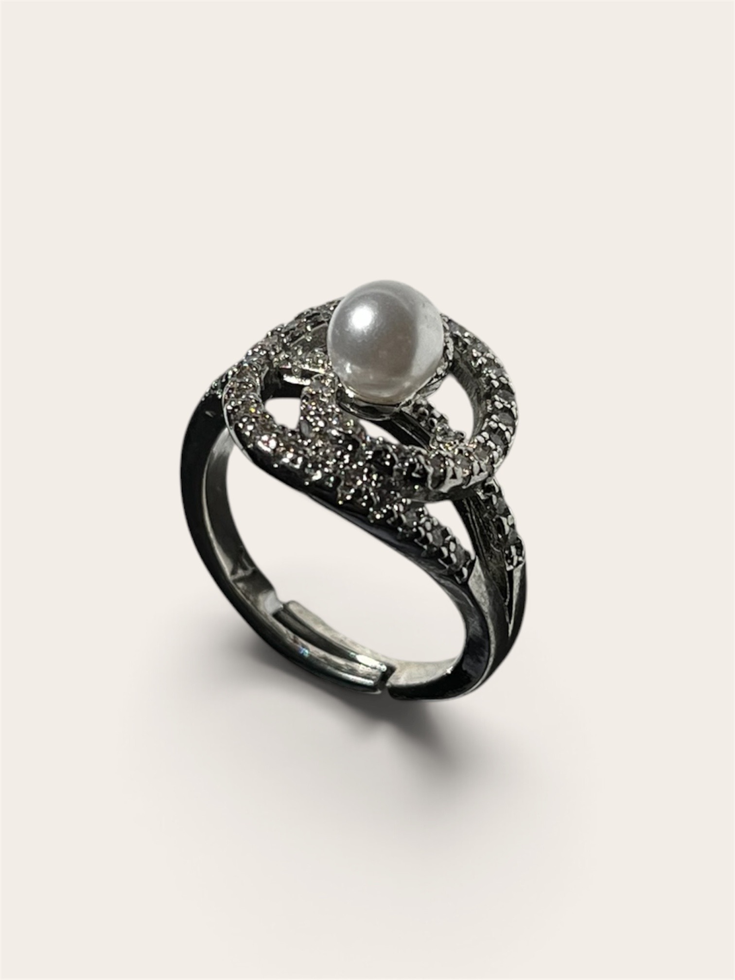 Pearl Spiral Double-Layer Ring_img_0