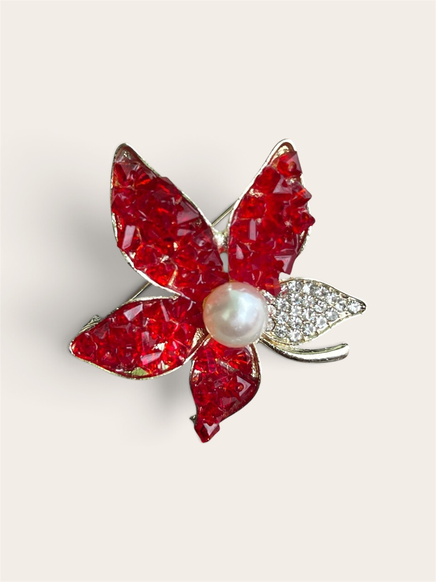 Century Leaf Pearl Brooch_img_0