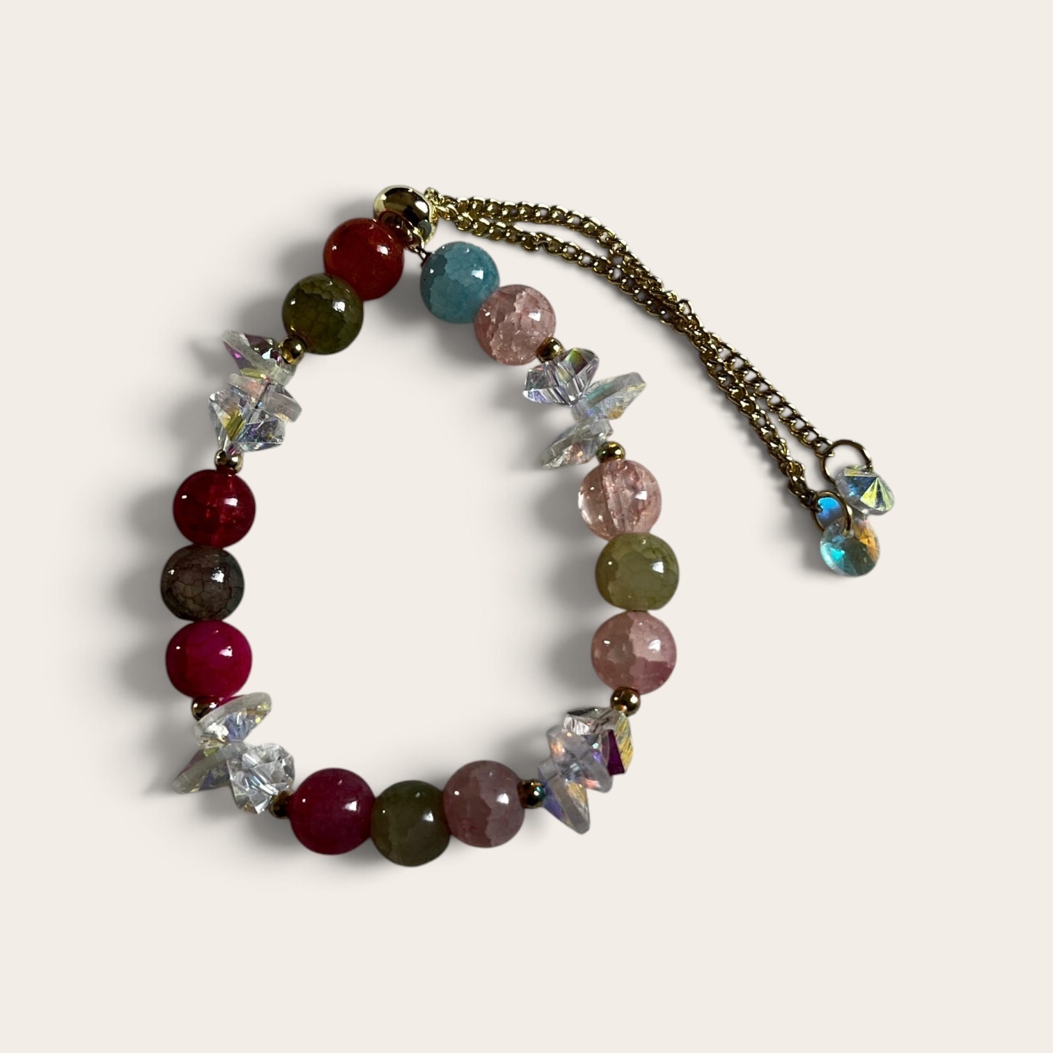 Sparkly Beaded Adjustable Bracelet_img_4