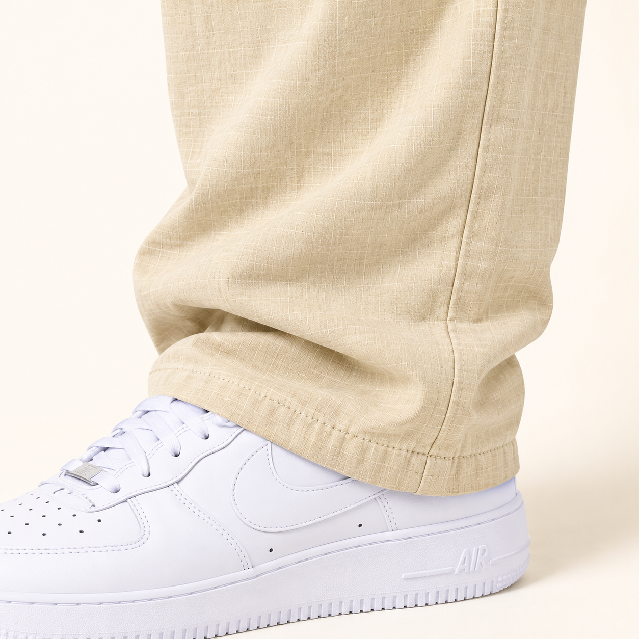 Remi Cotton Offwhite Semi Baggy Trouser thumbnail 6