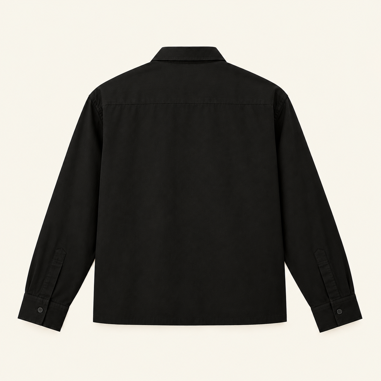 Clean Charcol Black Solid Boxy Shirt thumbnail 5