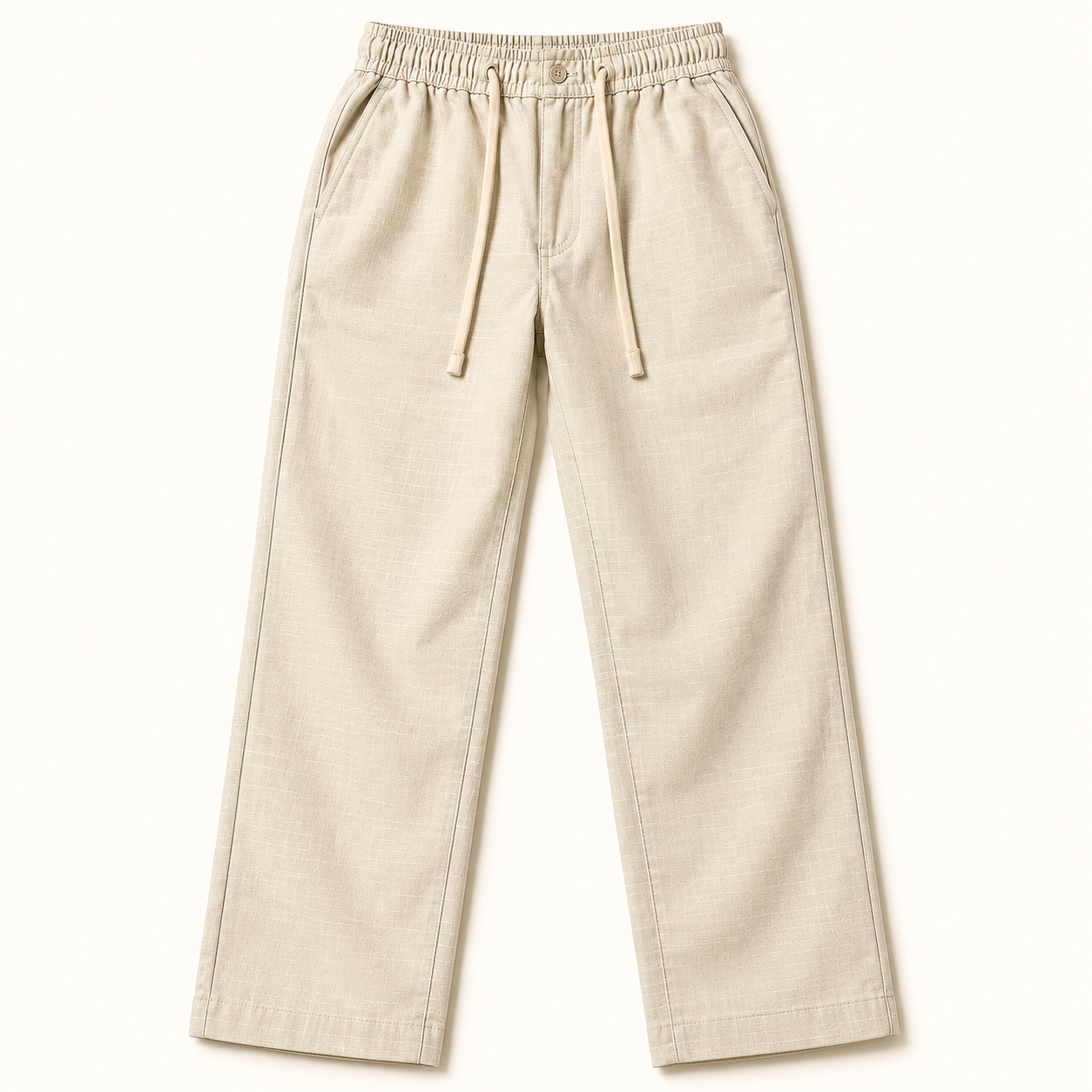 Remi Cotton Offwhite Semi Baggy Trouser