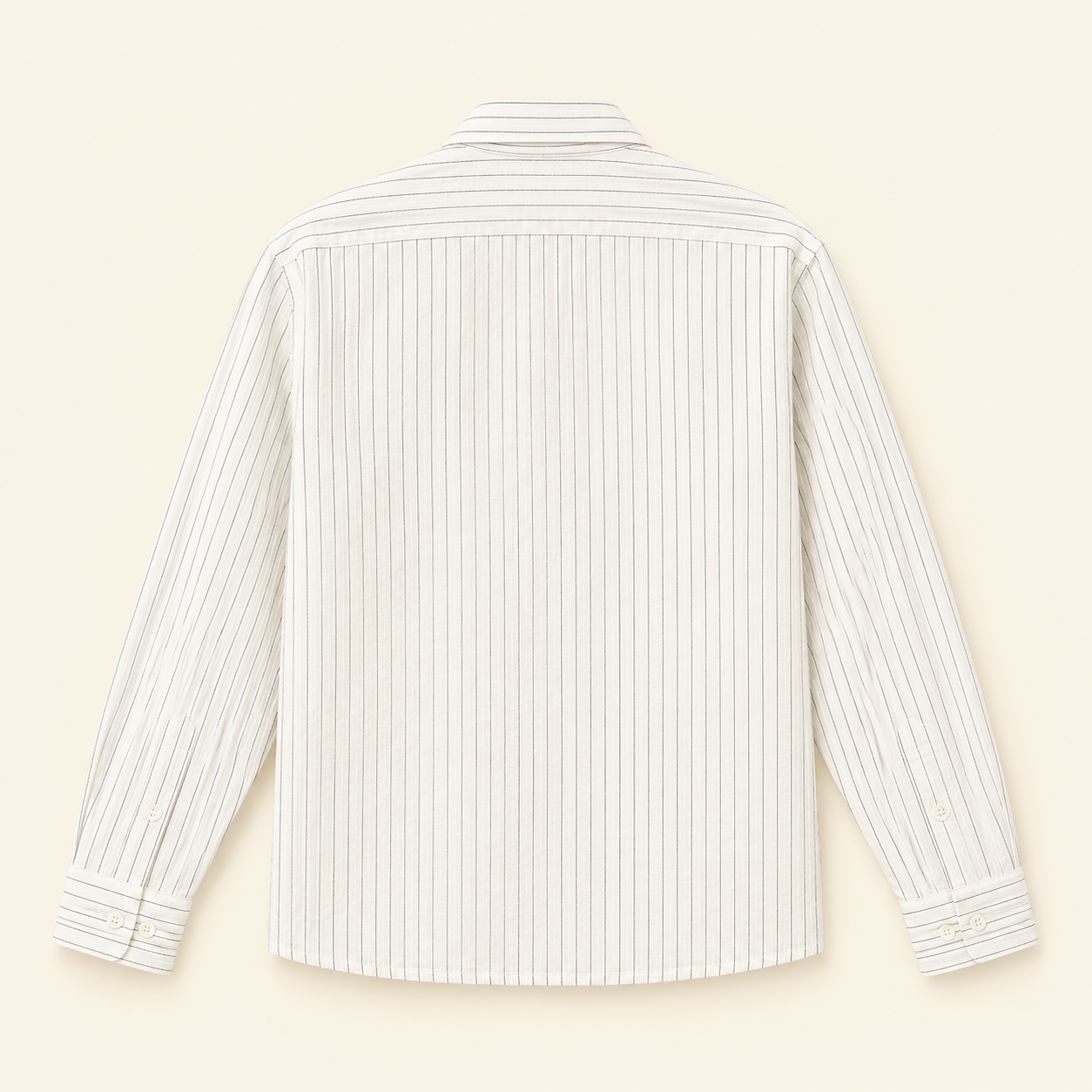 Ivory Pinstripe Classic Shirt thumbnail 5