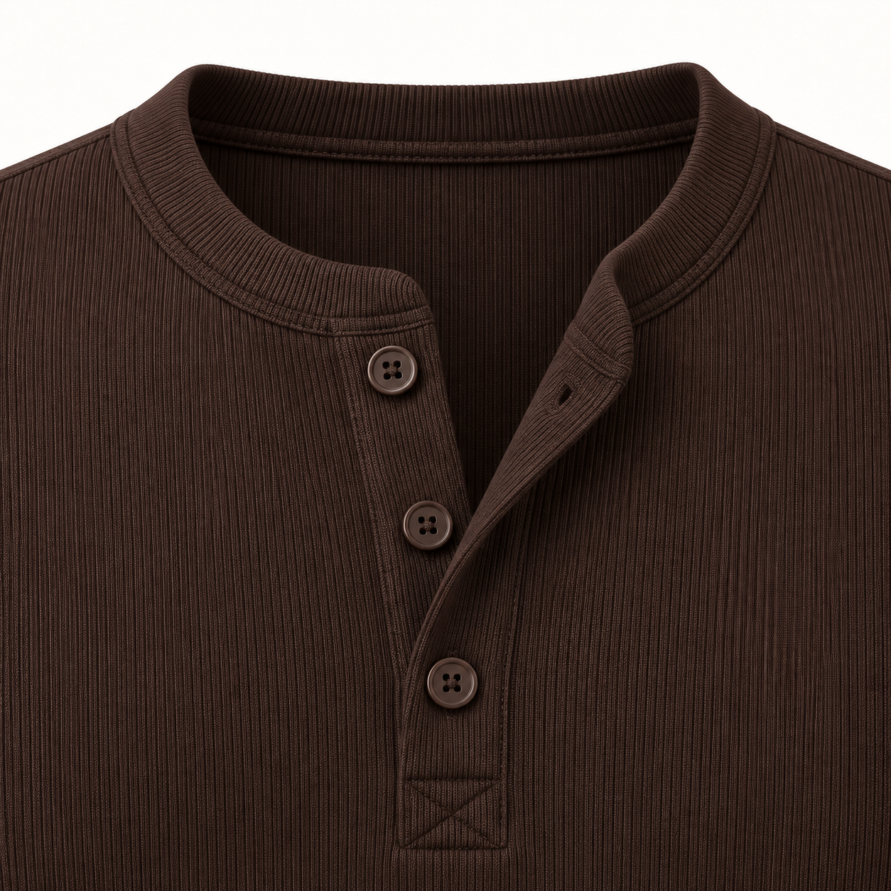 Dark Espresso Henley thumbnail 4