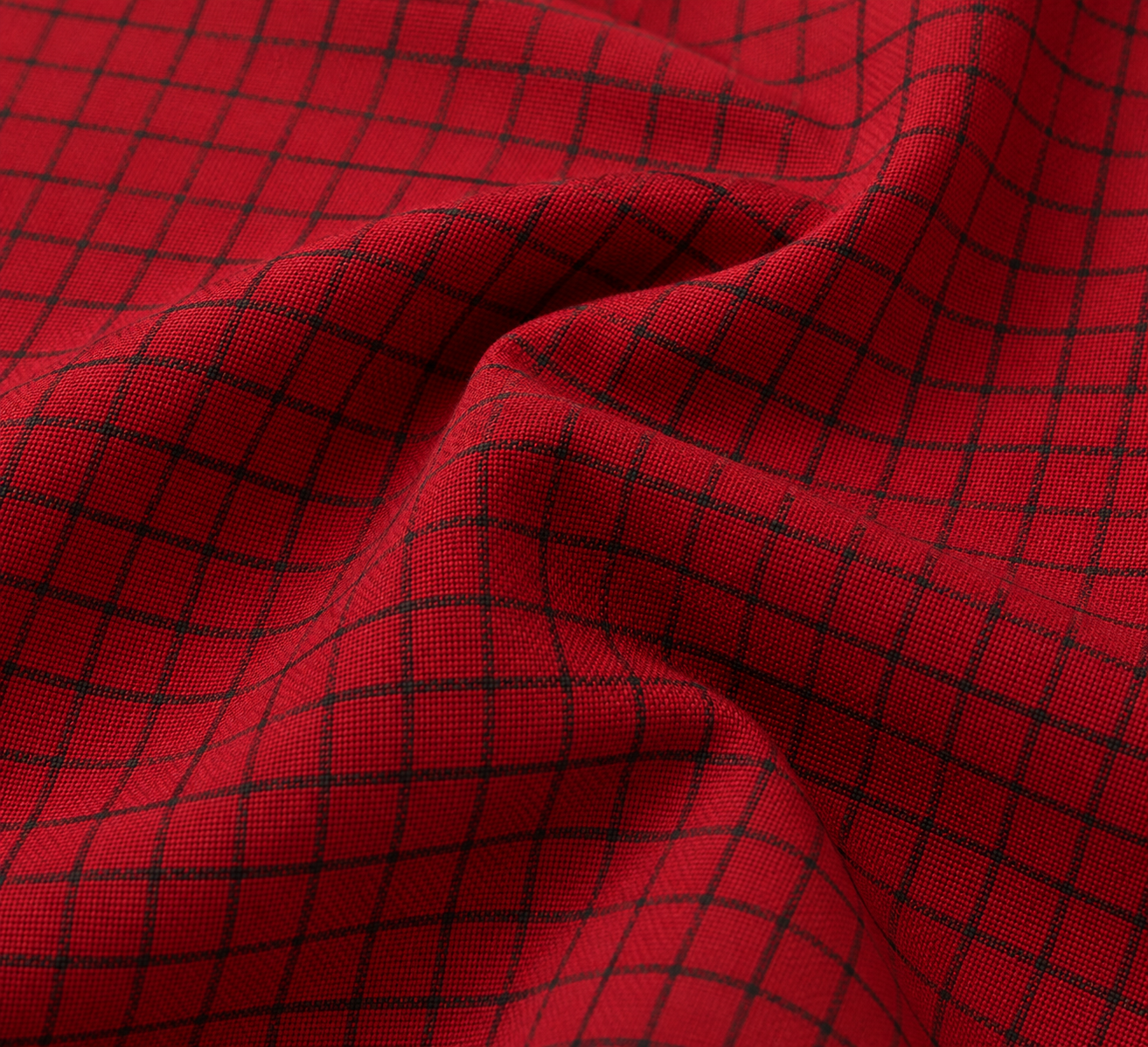 Scarlet Grid Boxy Shirt thumbnail 3