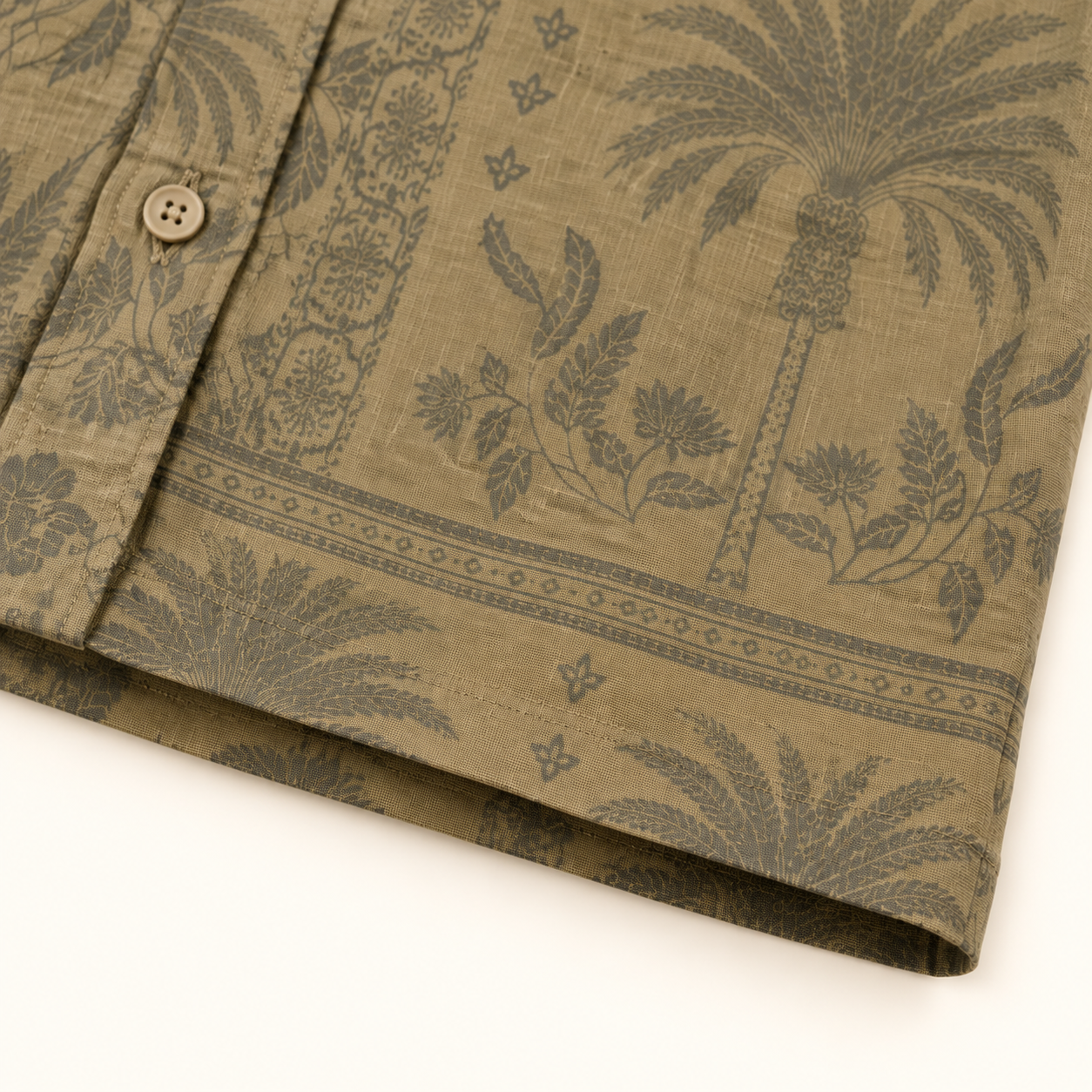 Olive Heritage Boxy Shirt thumbnail 4