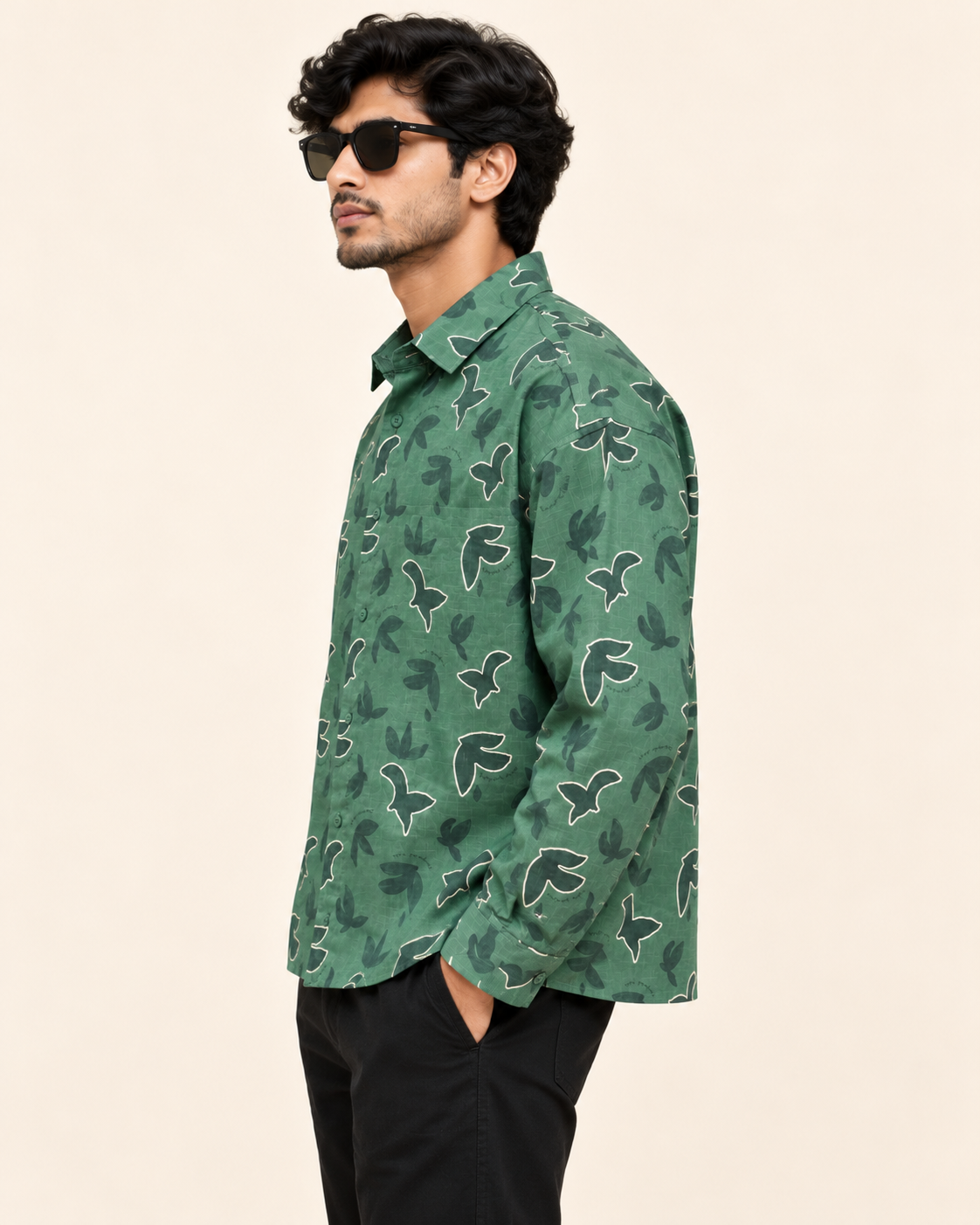 Emerald Wings Boxy Shirt thumbnail 6
