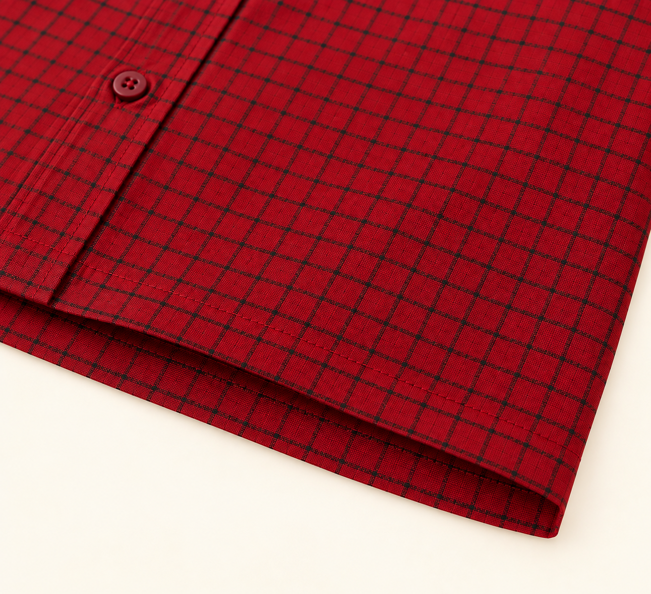 Scarlet Grid Boxy Shirt thumbnail 4